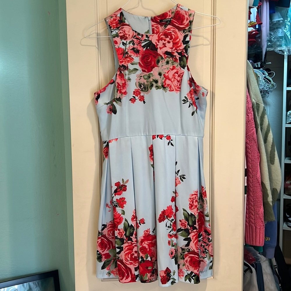 Blue Floral Dress